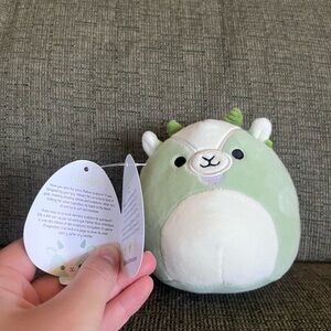 5” green goat squishmallow